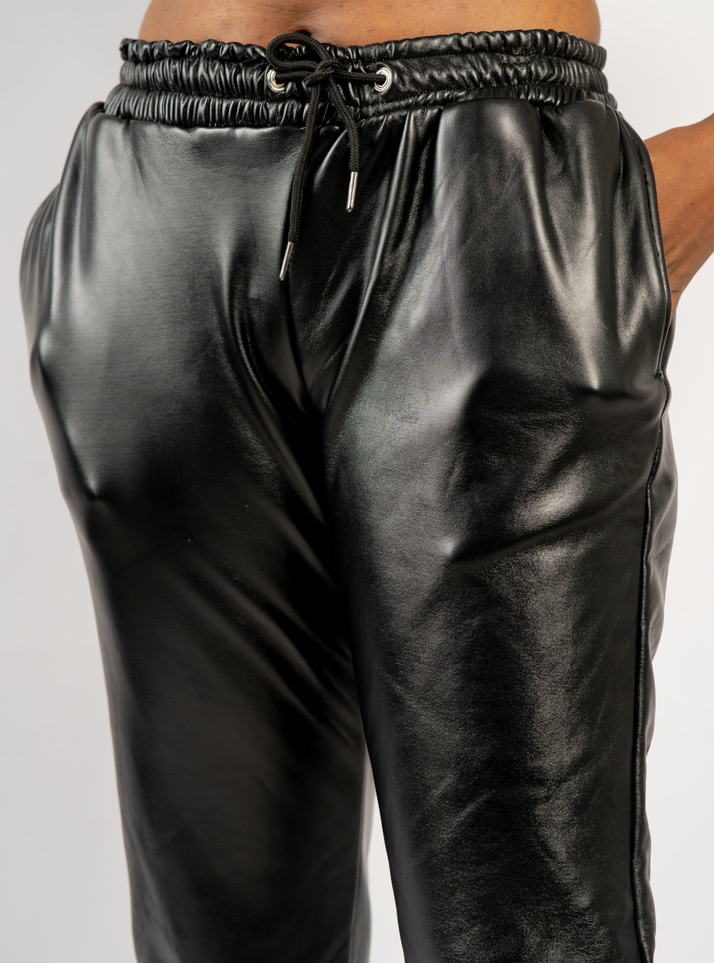 Mario Leather Joggers